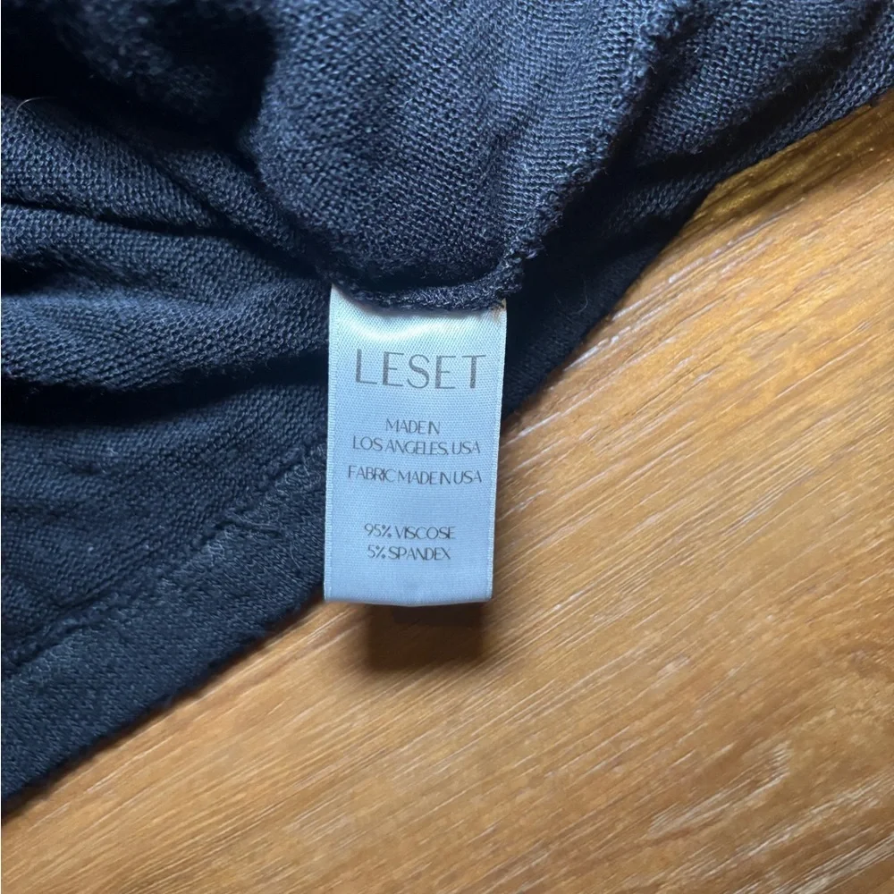 LESET Classic Black 3 pc loungewear set - Picture 7 of 7